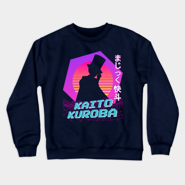 Kaito Kuroba - Vaporwave Crewneck Sweatshirt by The Artz